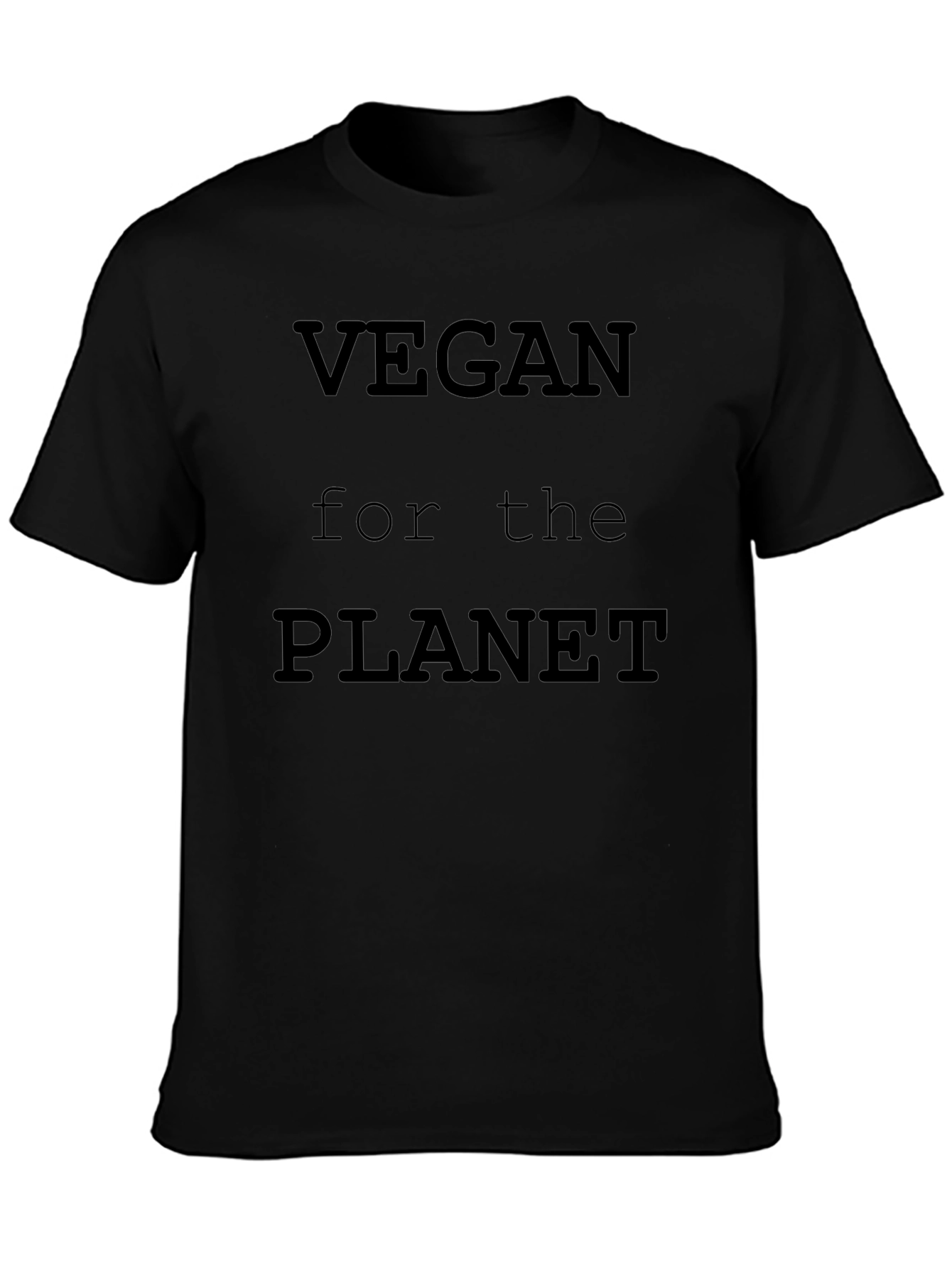 Vegan for the Planet Black T-Shirt