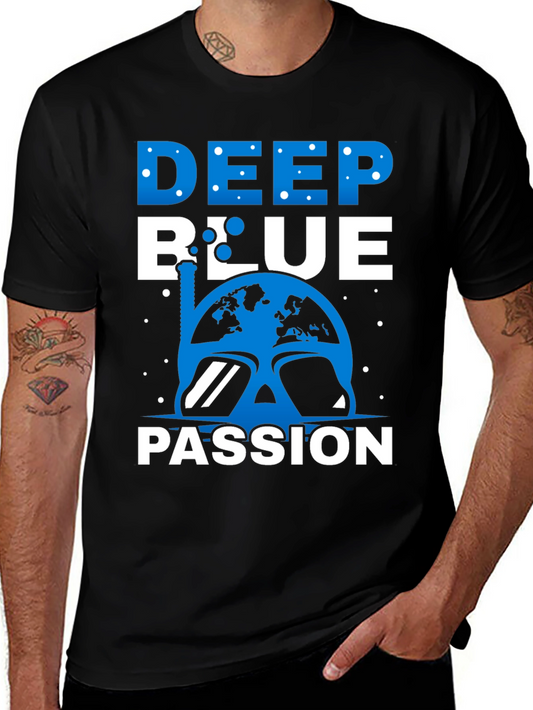 Deep Blue Passion T-Shirt - Scuba Diving Tee