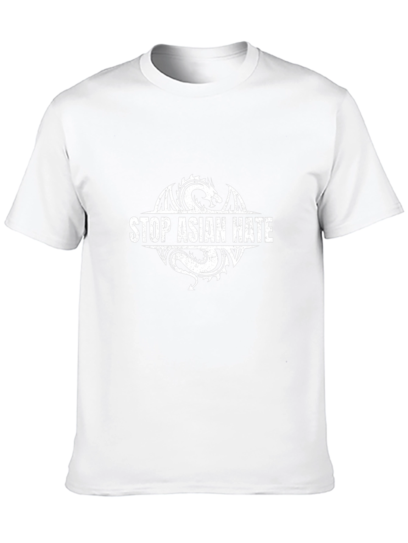 Stop Asian Hate Dragon Graphic Tee - Black