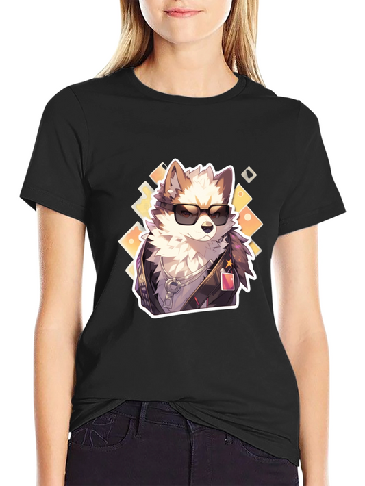 Cool Dog Graphic Tee - Trendy Streetwear