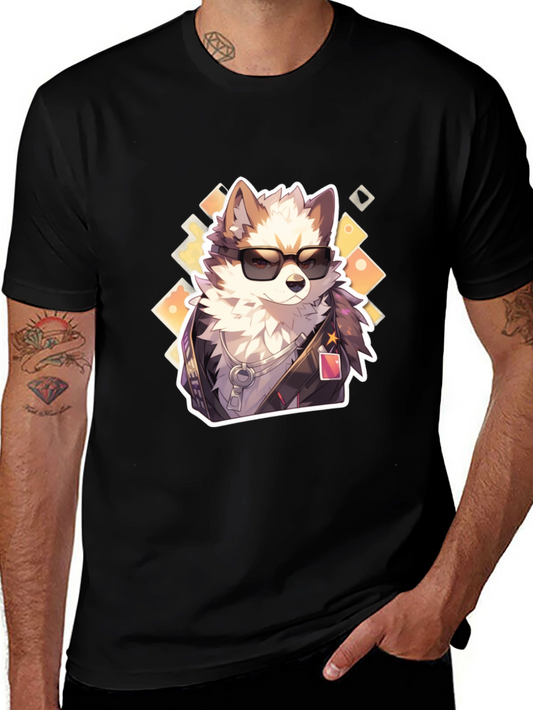 Cool Dog Graphic Tee - Trendy Streetwear