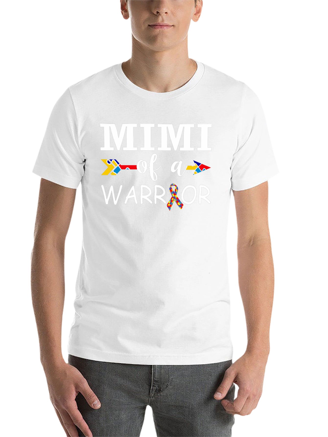 Mimi of a Warrior Autism Awareness T-Shirt