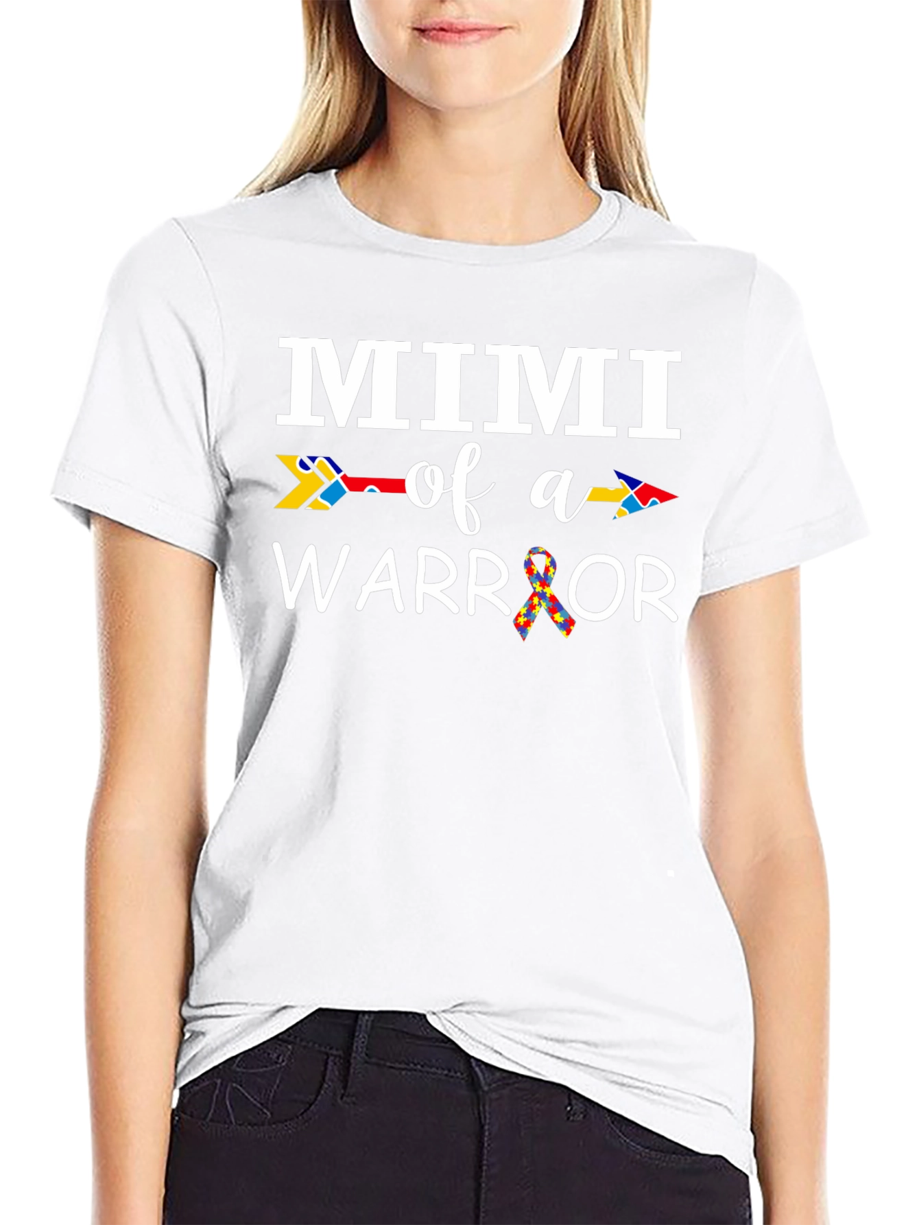 Mimi of a Warrior Autism Awareness T-Shirt