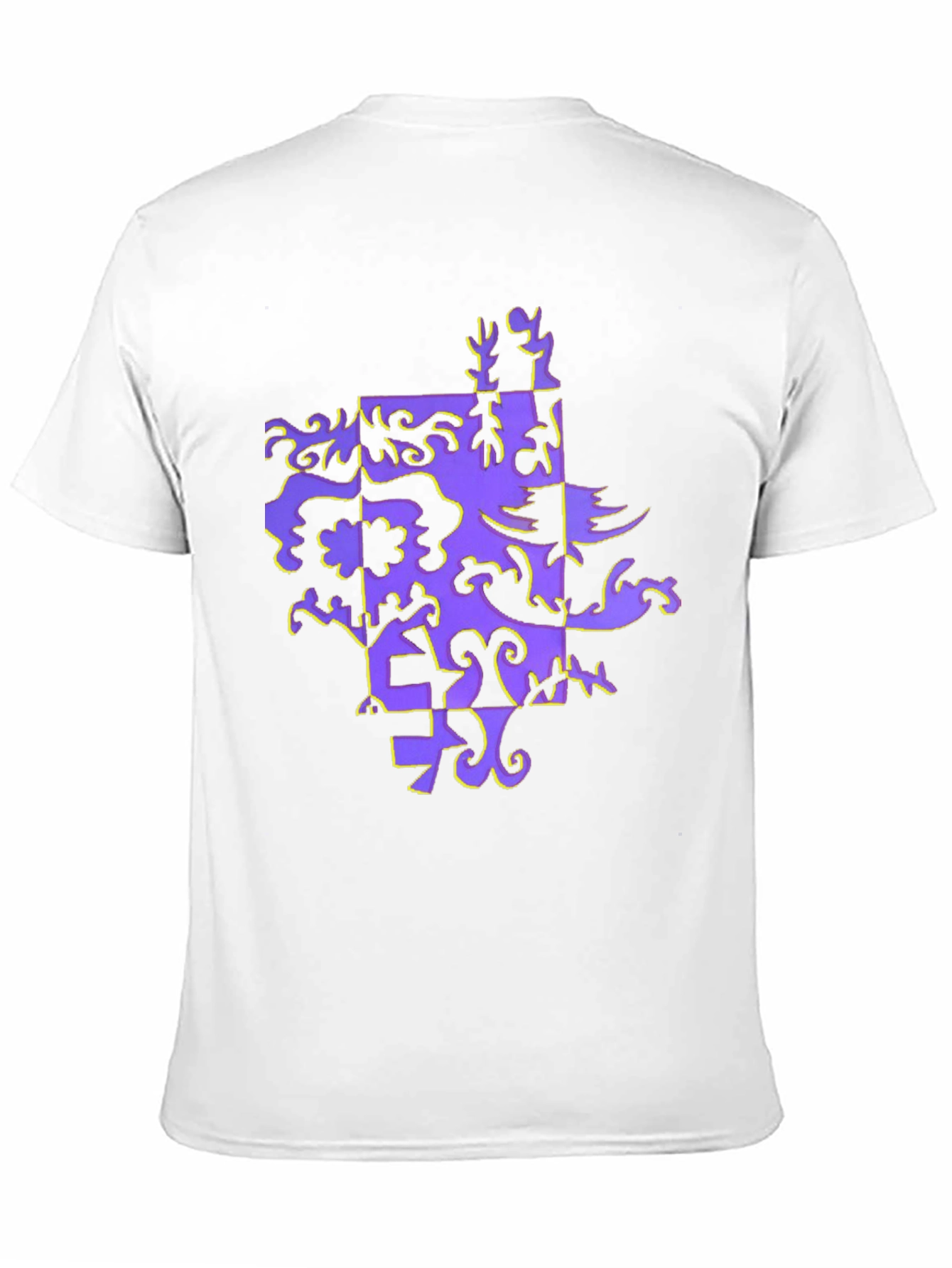 Abstract Pattern Black T-Shirt