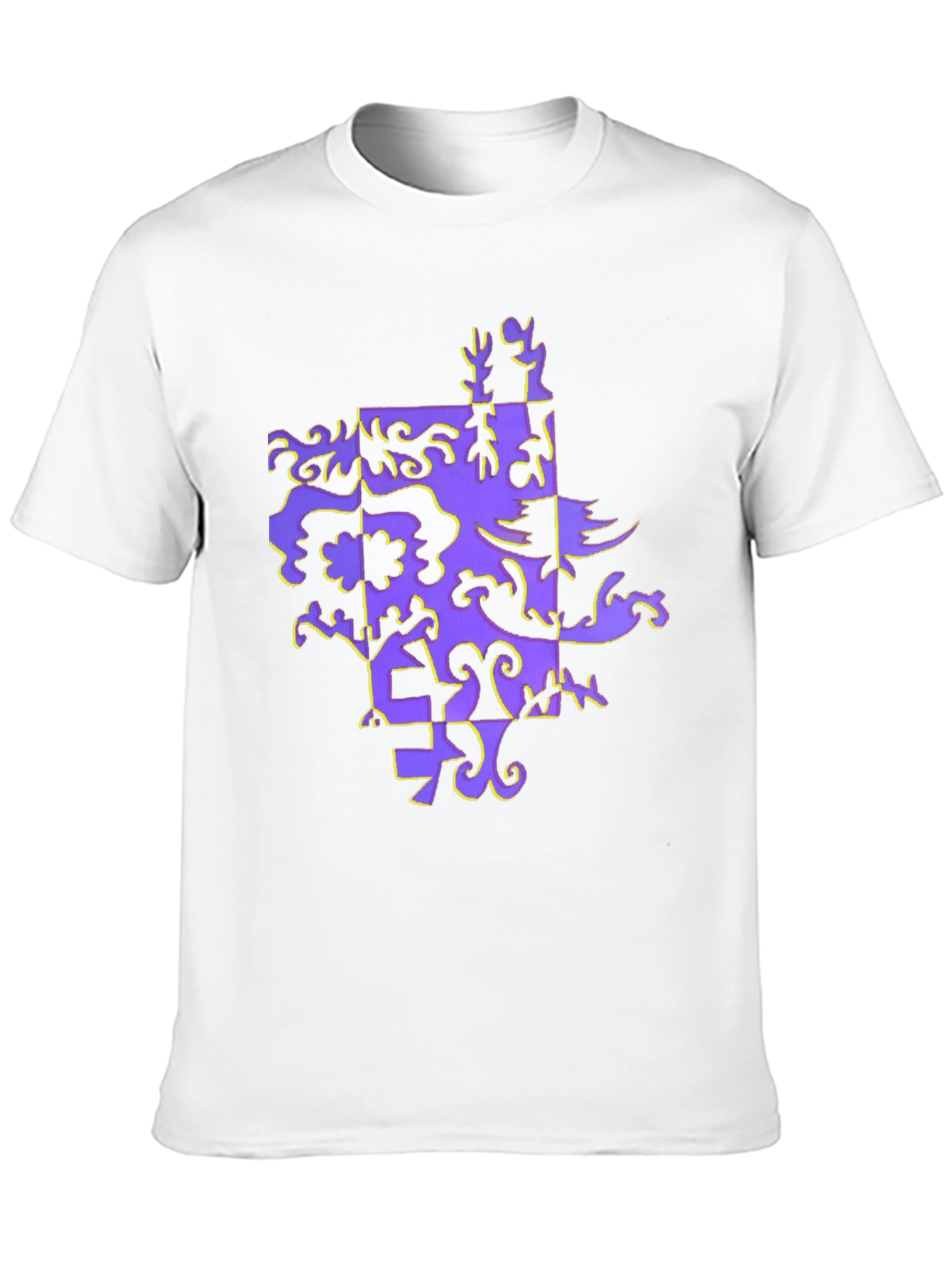 Abstract Pattern Black T-Shirt