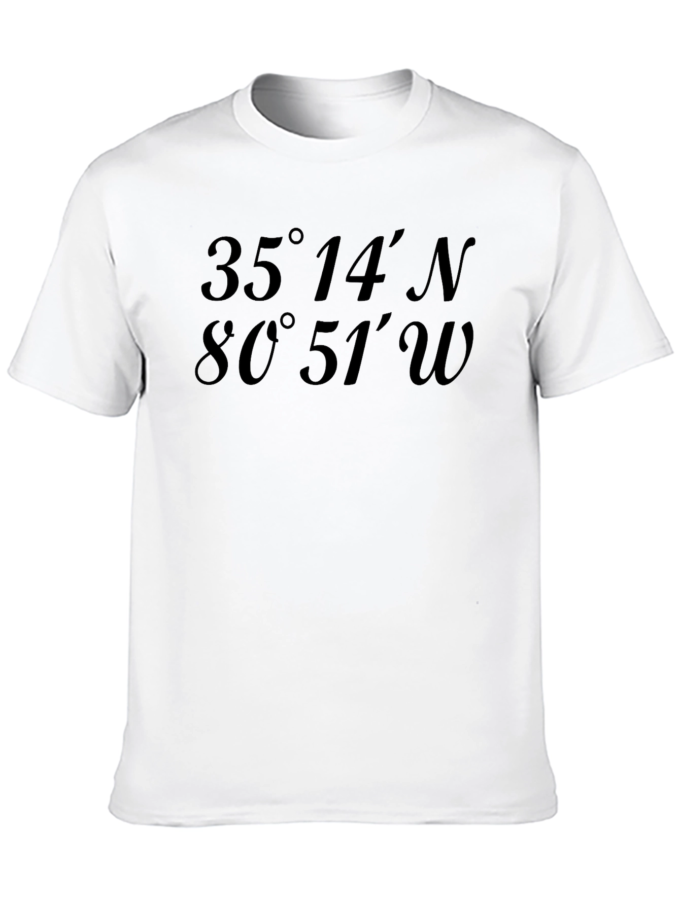 Latitude Longitude Coordinates Graphic T-Shirt