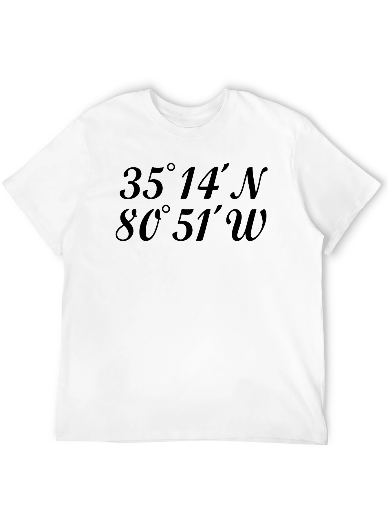 Latitude Longitude Coordinates Graphic T-Shirt