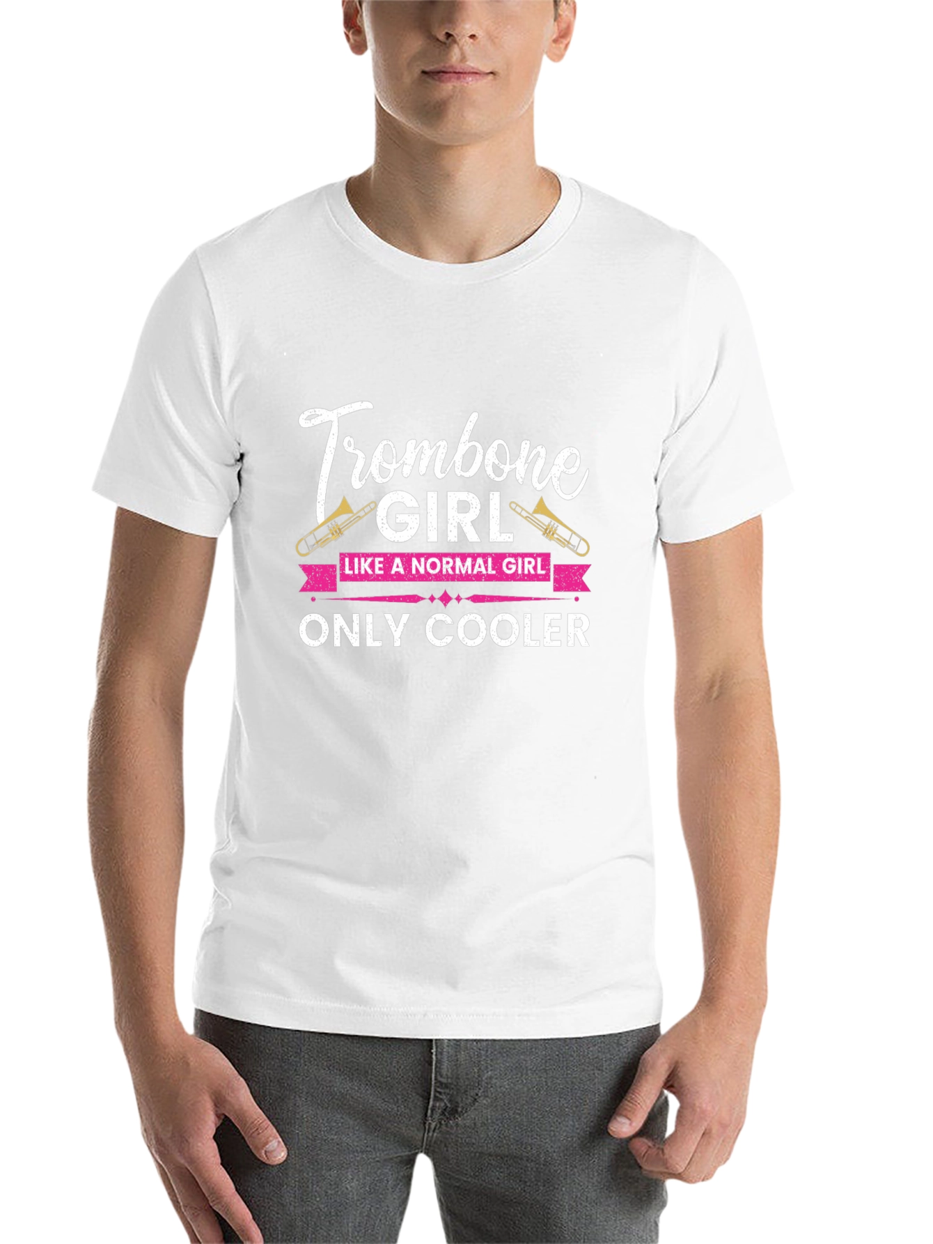 Trombone Girl T-Shirt - Music Lover Gift