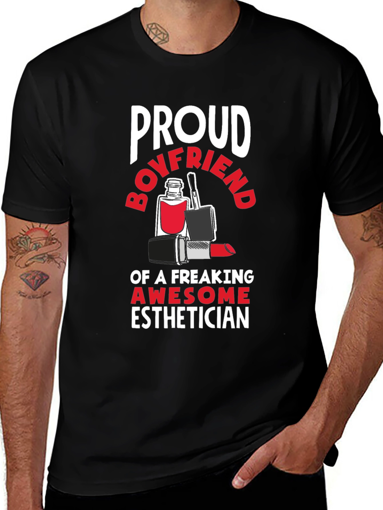 Proud Boyfriend Esthetician Graphic Tee