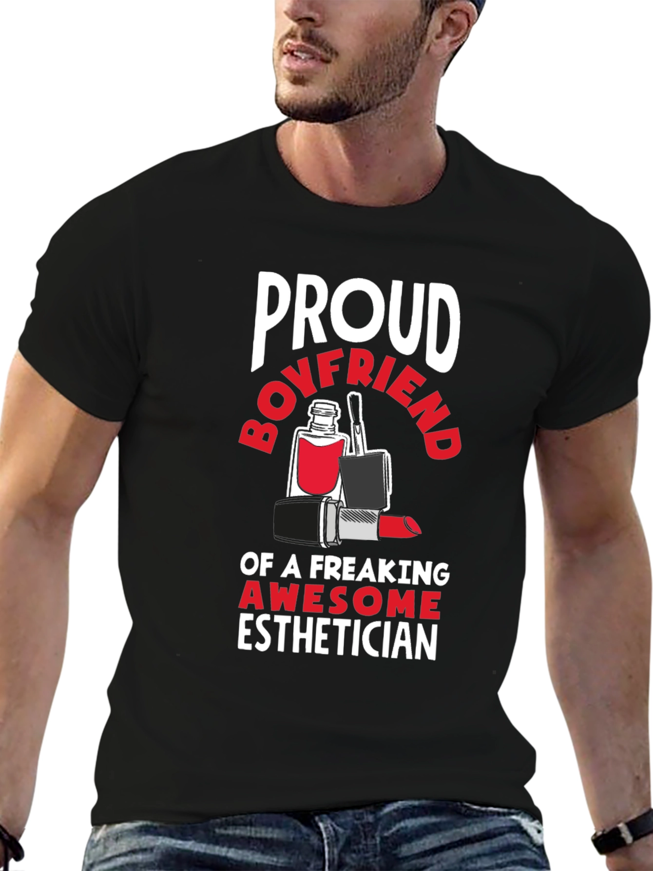 Proud Boyfriend Esthetician Graphic Tee