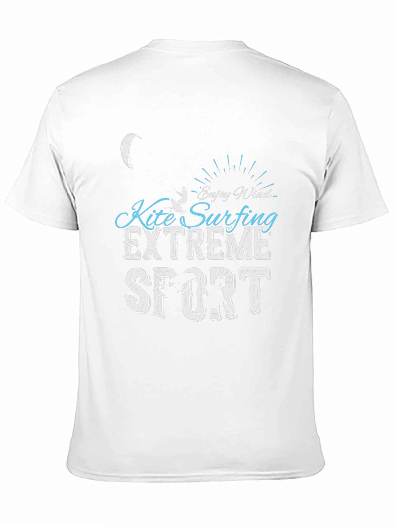 Kite Surfing Extreme Sport Black T-Shirt
