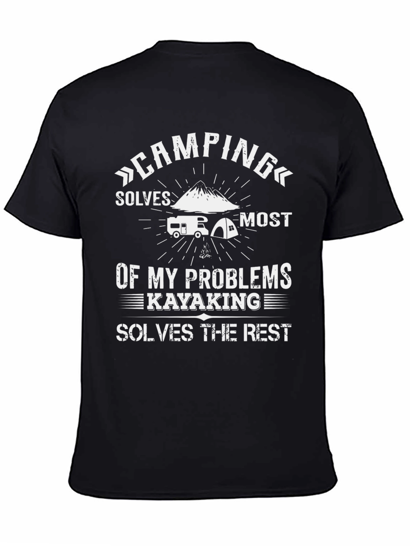 Camping & Kayaking Problem Solver Graphic Tee