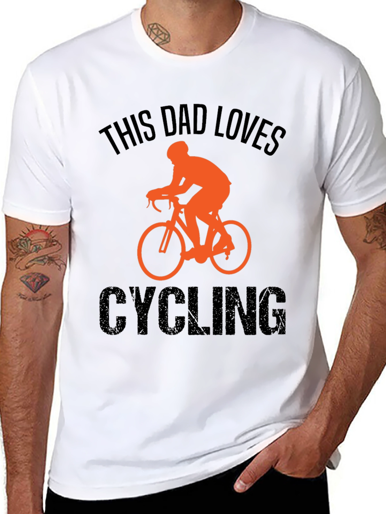 This Dad Loves Cycling T-Shirt - Perfect Gift