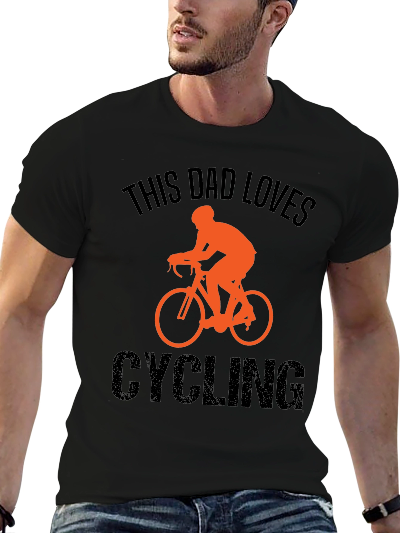 This Dad Loves Cycling T-Shirt - Perfect Gift