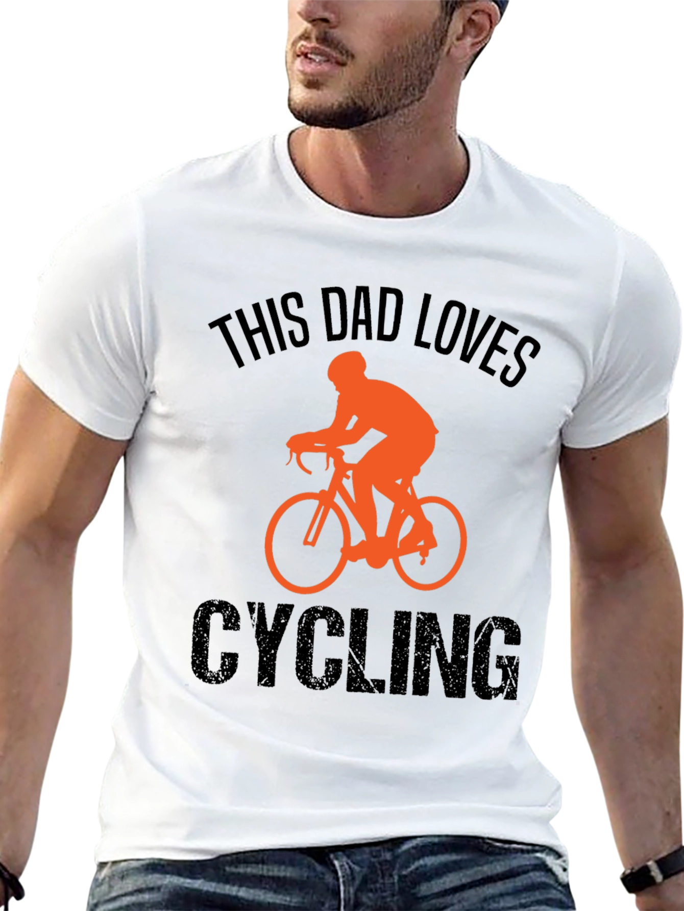 This Dad Loves Cycling T-Shirt - Perfect Gift