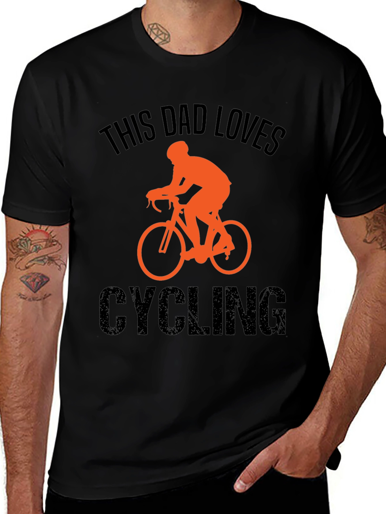 This Dad Loves Cycling T-Shirt - Perfect Gift