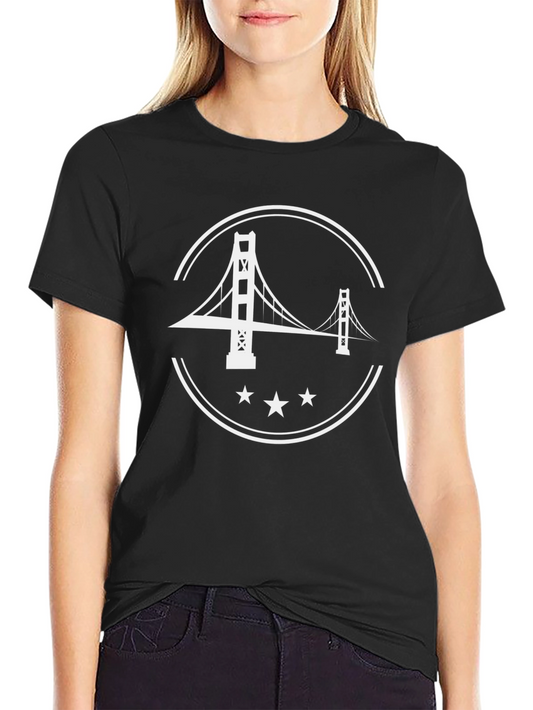 Golden Gate Bridge Graphic Tee - Black
