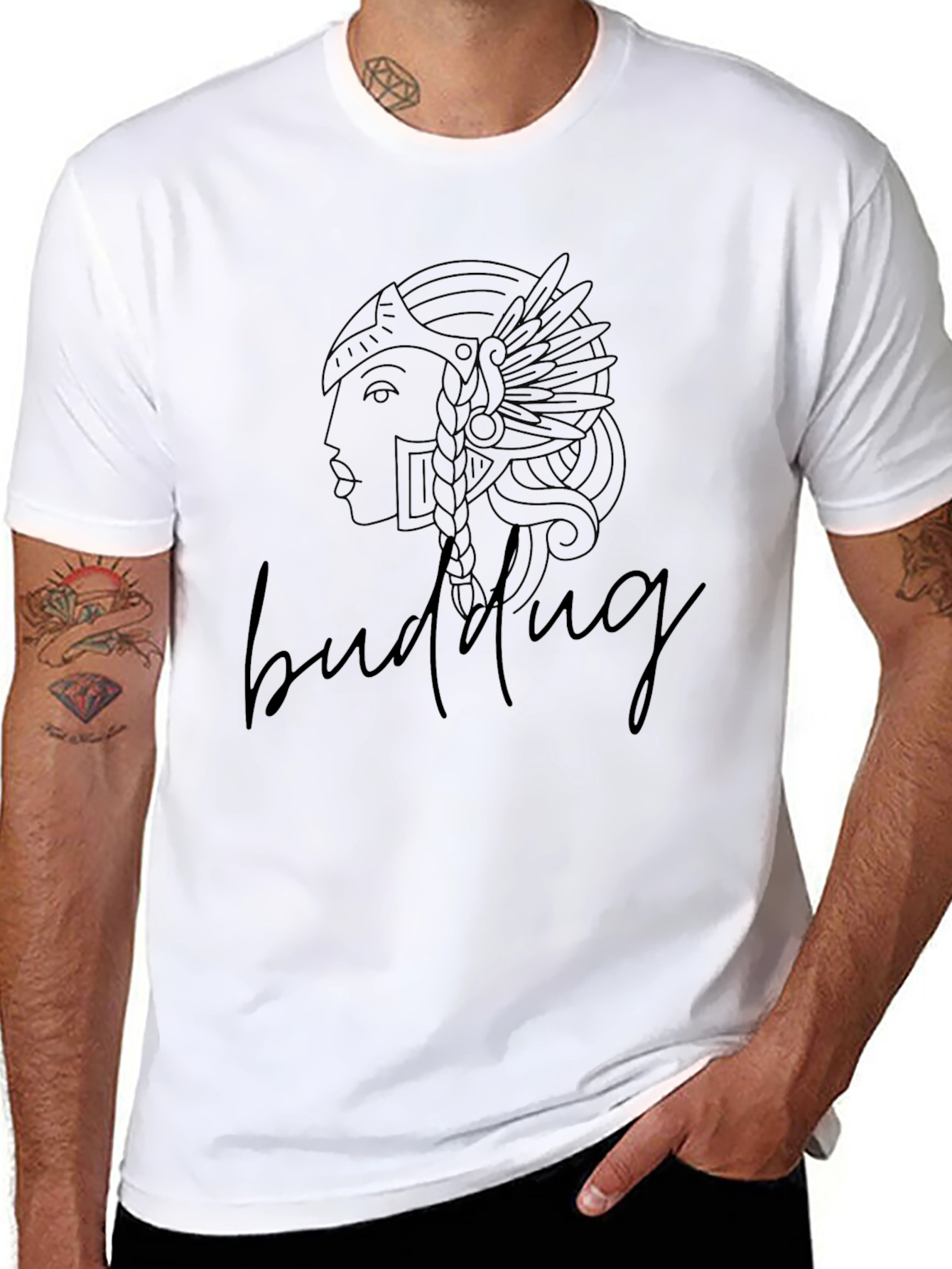Warrior Woman Graphic T-Shirt - Black
