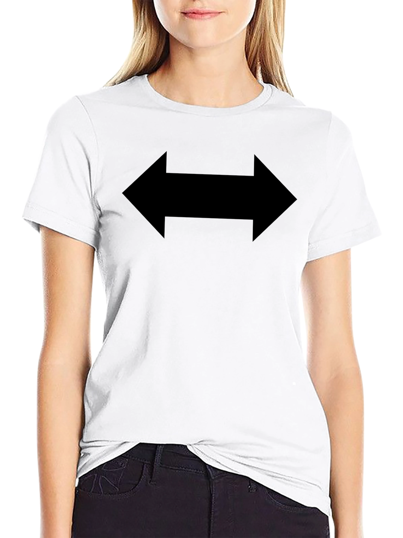 Double Arrow Graphic T-Shirt - Directional Design