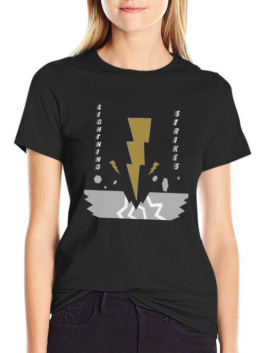 Lightning Strikes Graphic Tee - Black