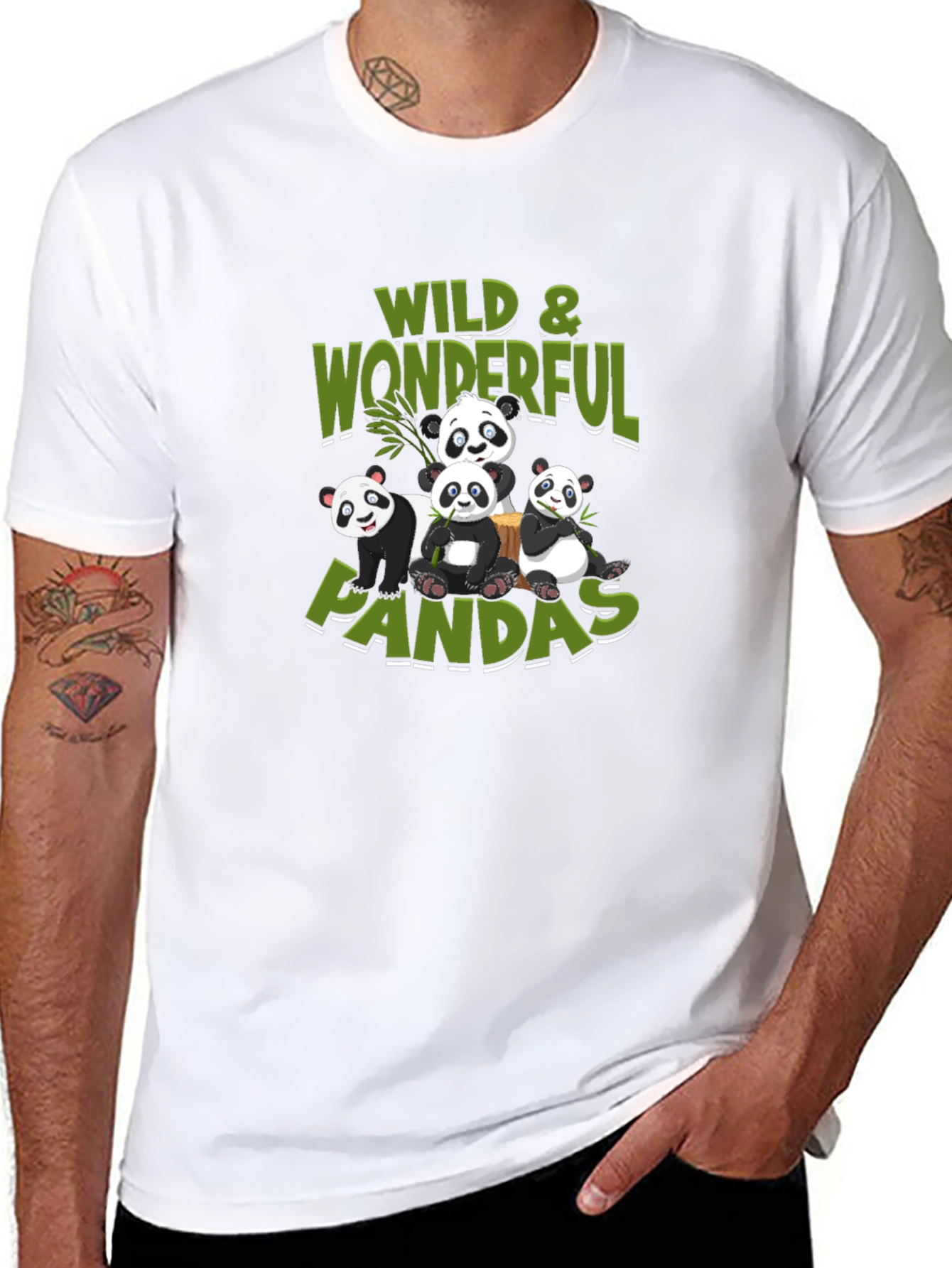 Wild & Wonderful Pandas Graphic Tee
