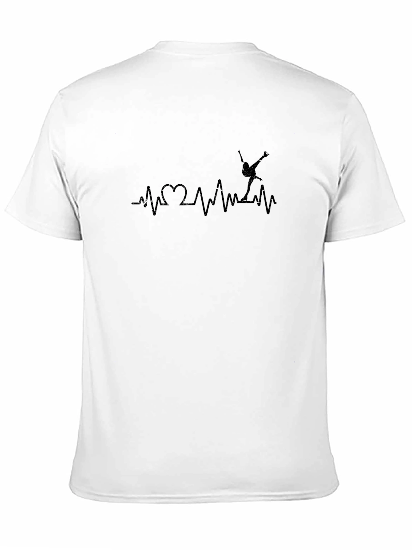 Heartbeat Skater Graphic T-Shirt - Black