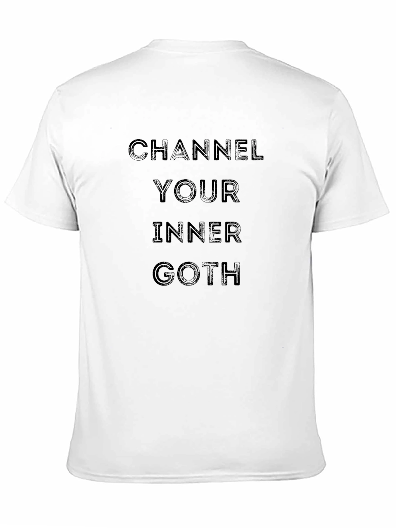 Channel Your Inner Goth T-Shirt - Black Cotton Tee