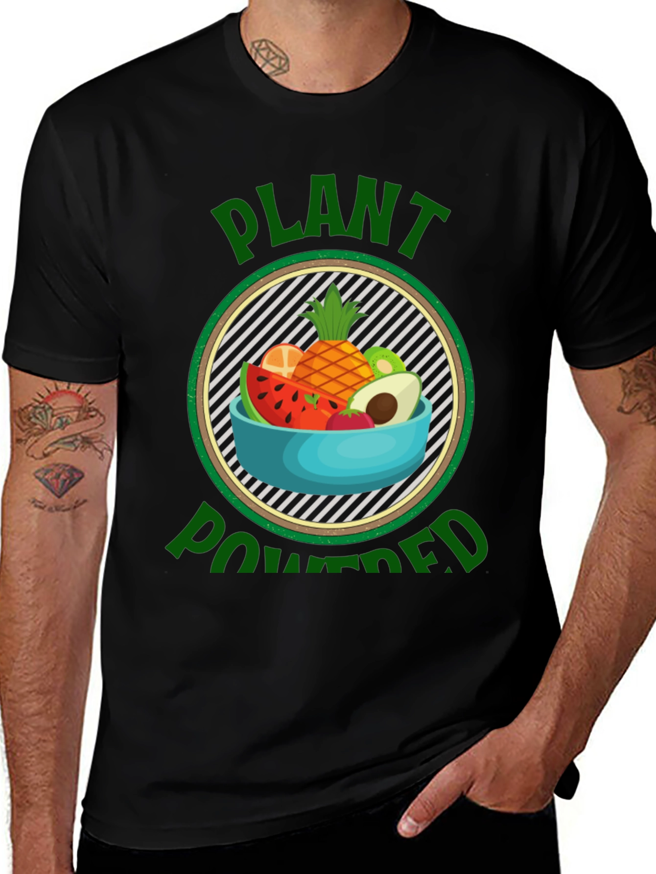 Plant Powered Vegan T-Shirt - Healthy Lifestyle Tee