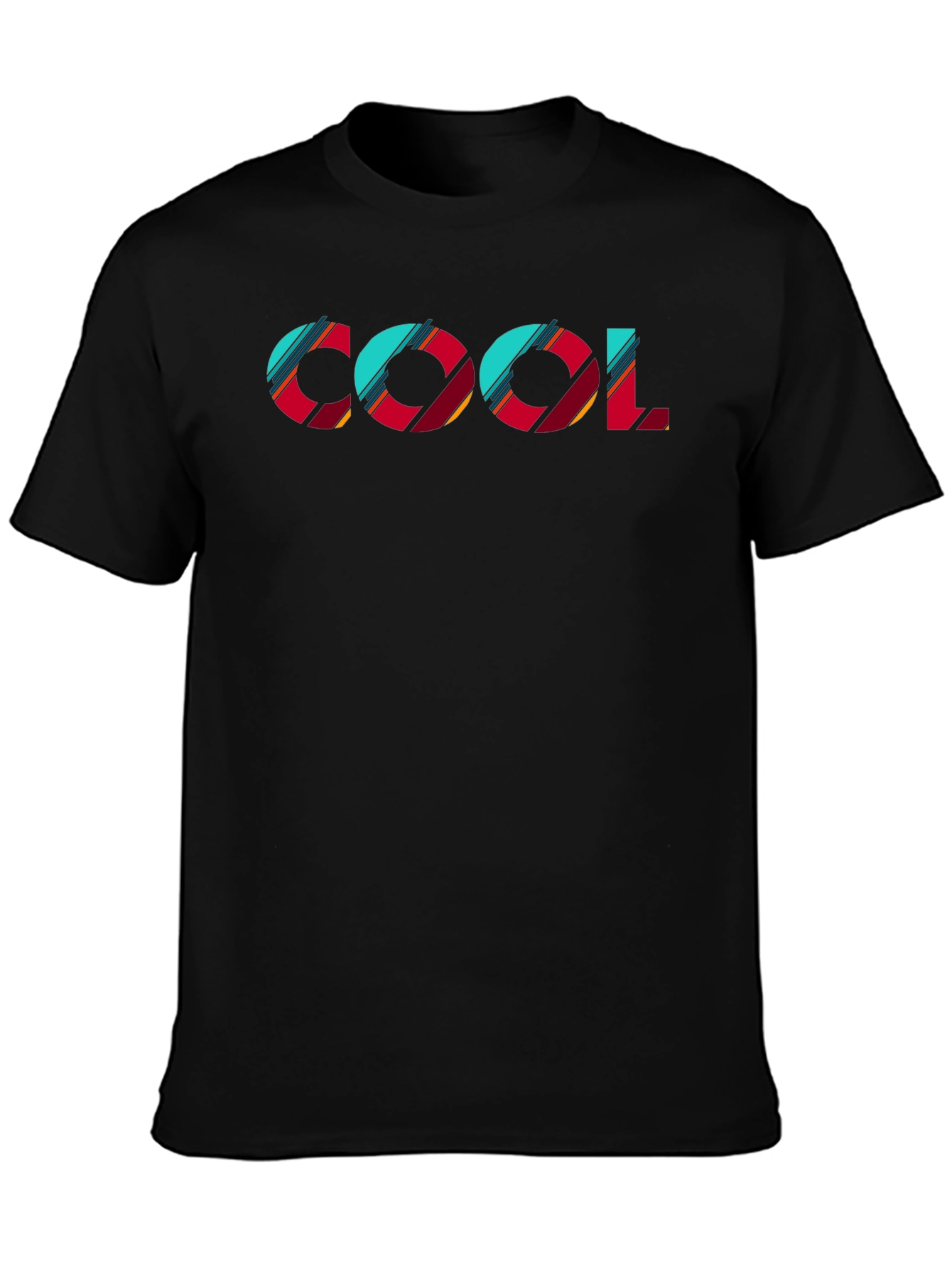 Cool Graphic Print Black T-Shirt
