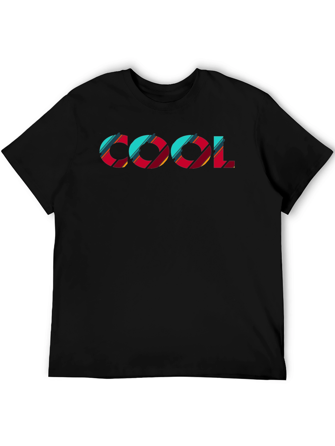 Cool Graphic Print Black T-Shirt
