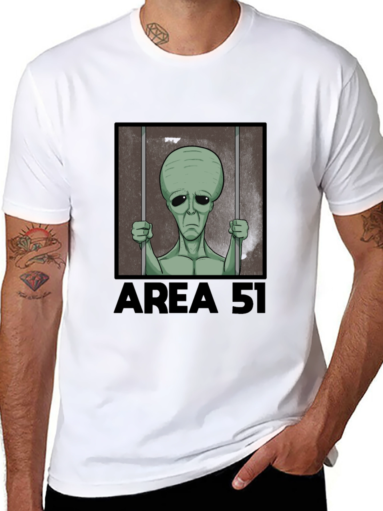 Area 51 Alien Imprisoned Graphic Tee
