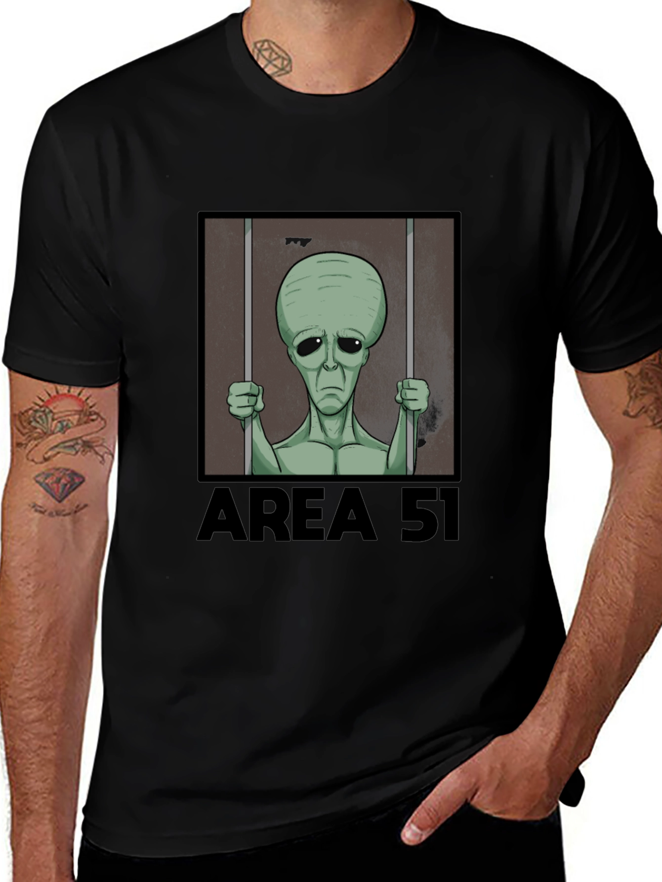 Area 51 Alien Imprisoned Graphic Tee