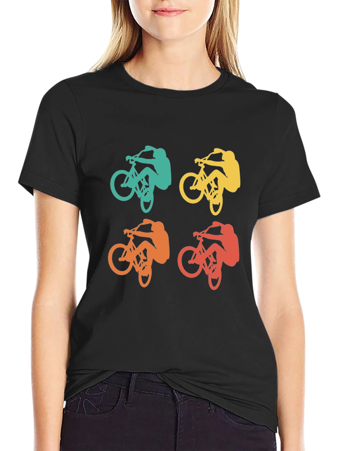 Retro Biker T-Shirt - Mountain Bike Graphic Tee