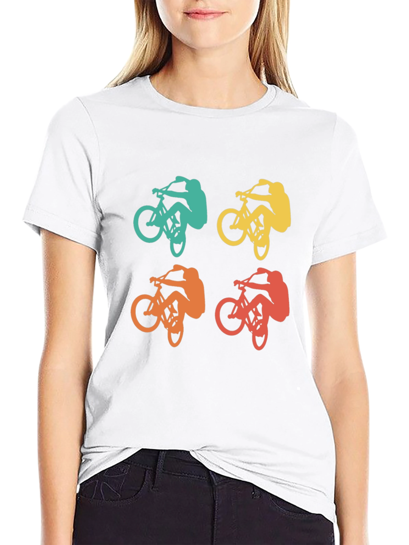 Retro Biker T-Shirt - Mountain Bike Graphic Tee