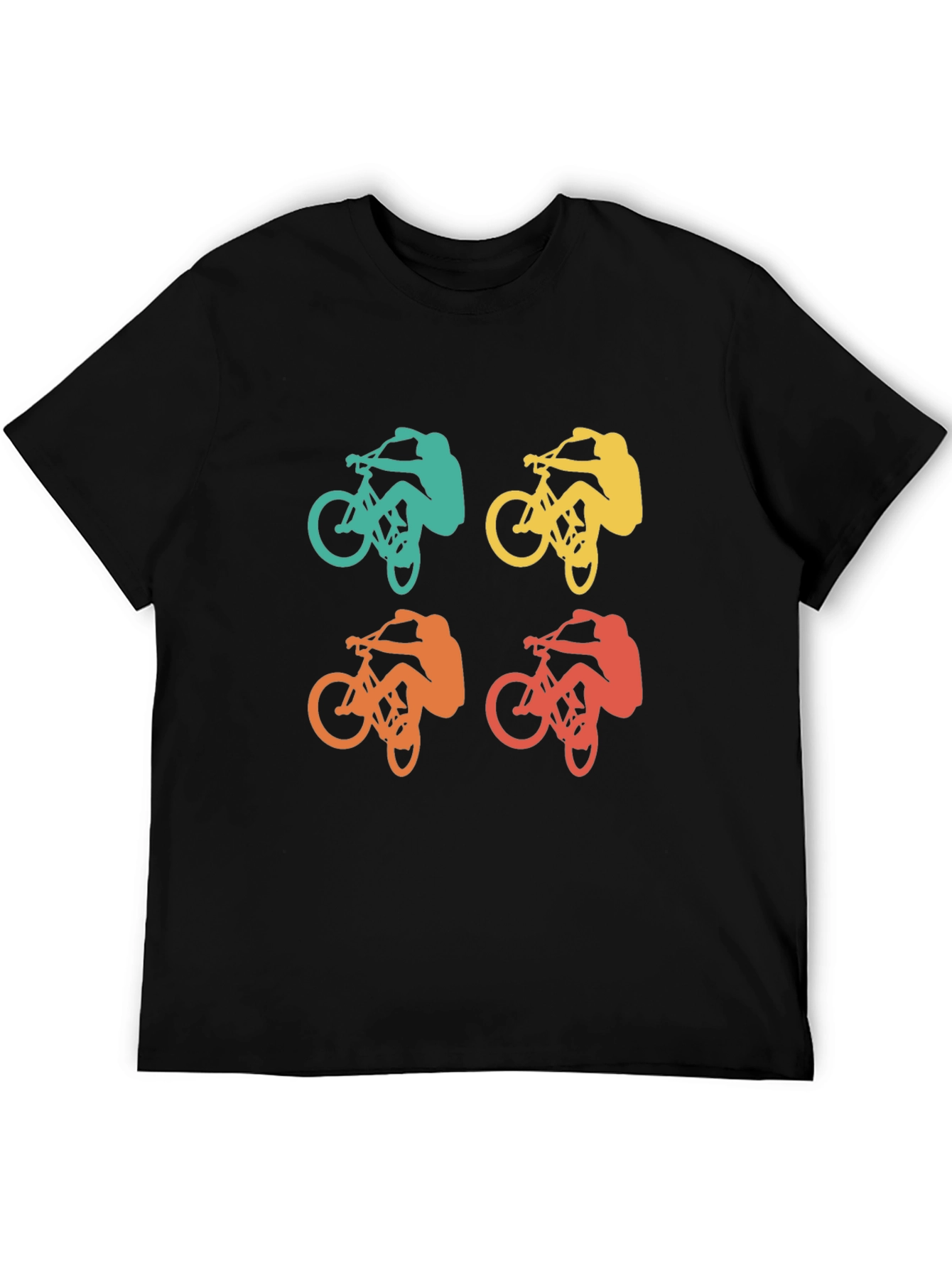 Retro Biker T-Shirt - Mountain Bike Graphic Tee