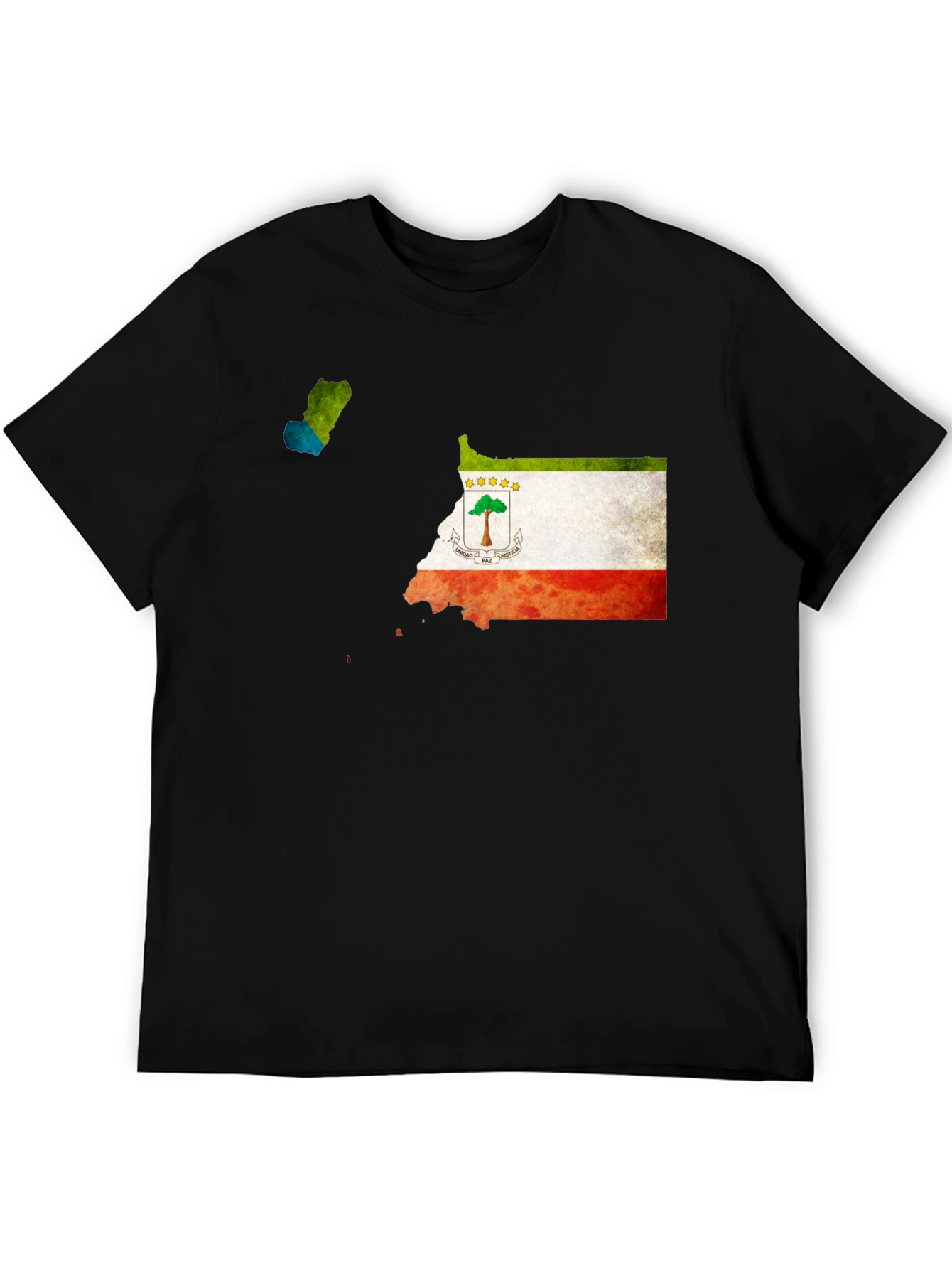Equatorial Guinea Flag Map T-Shirt