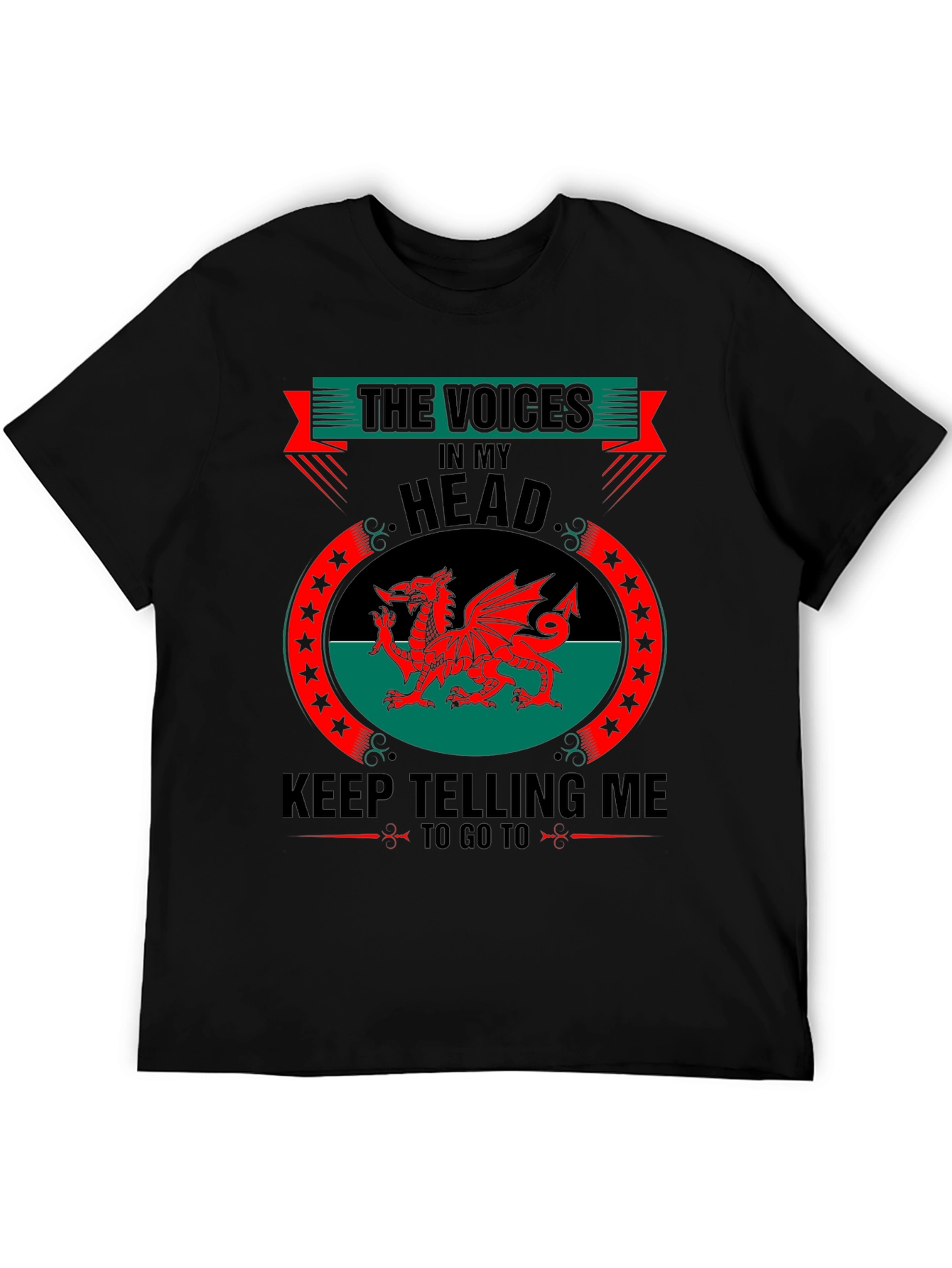 Welsh Dragon T-Shirt - The Voices in My Head