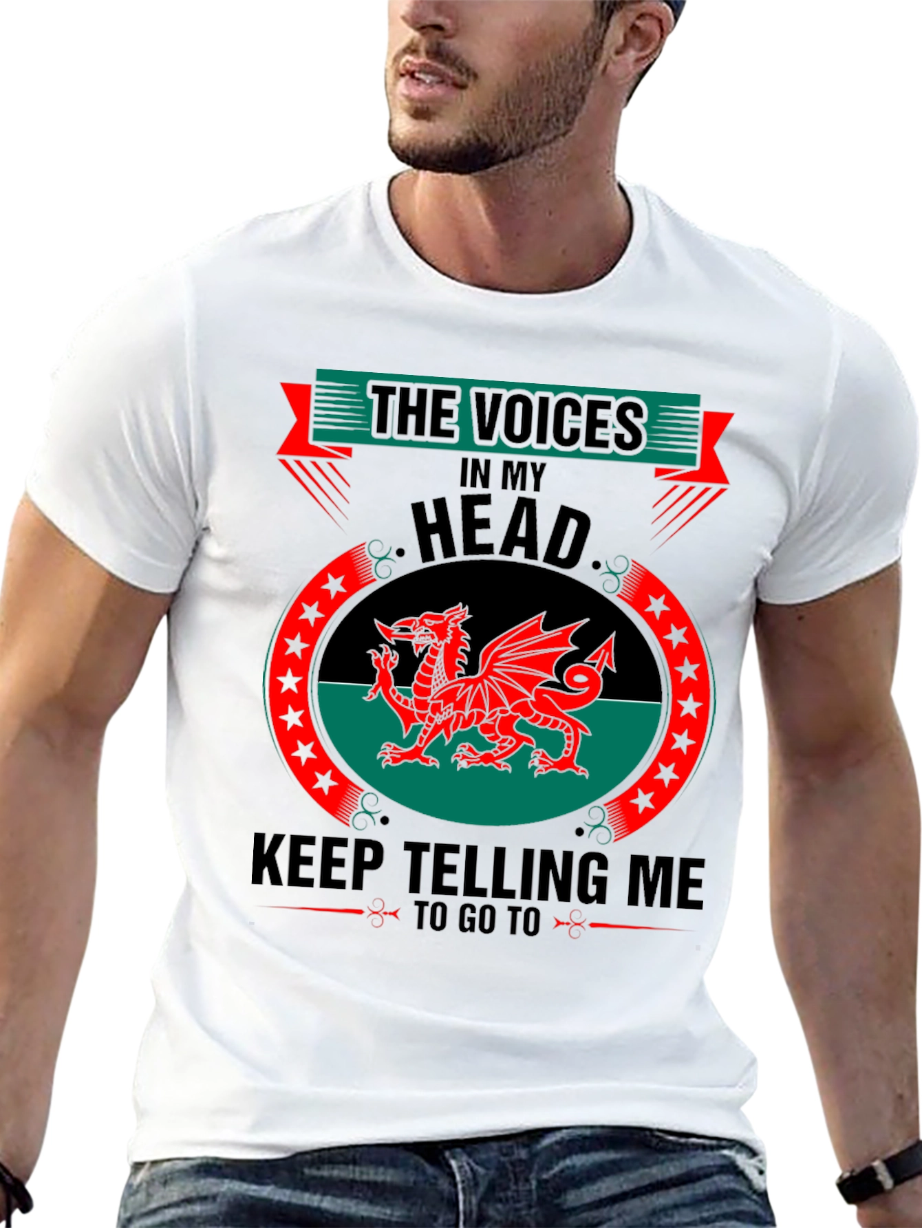 Welsh Dragon T-Shirt - The Voices in My Head