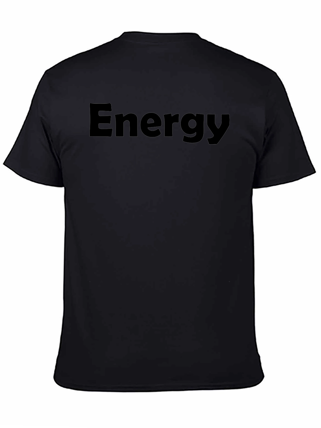 Energy Black Crew Neck T-Shirt