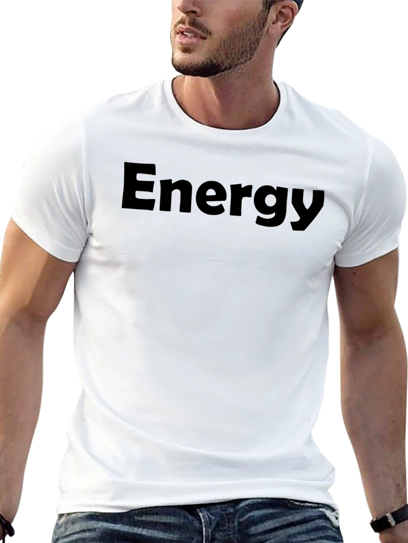 Energy Black Crew Neck T-Shirt