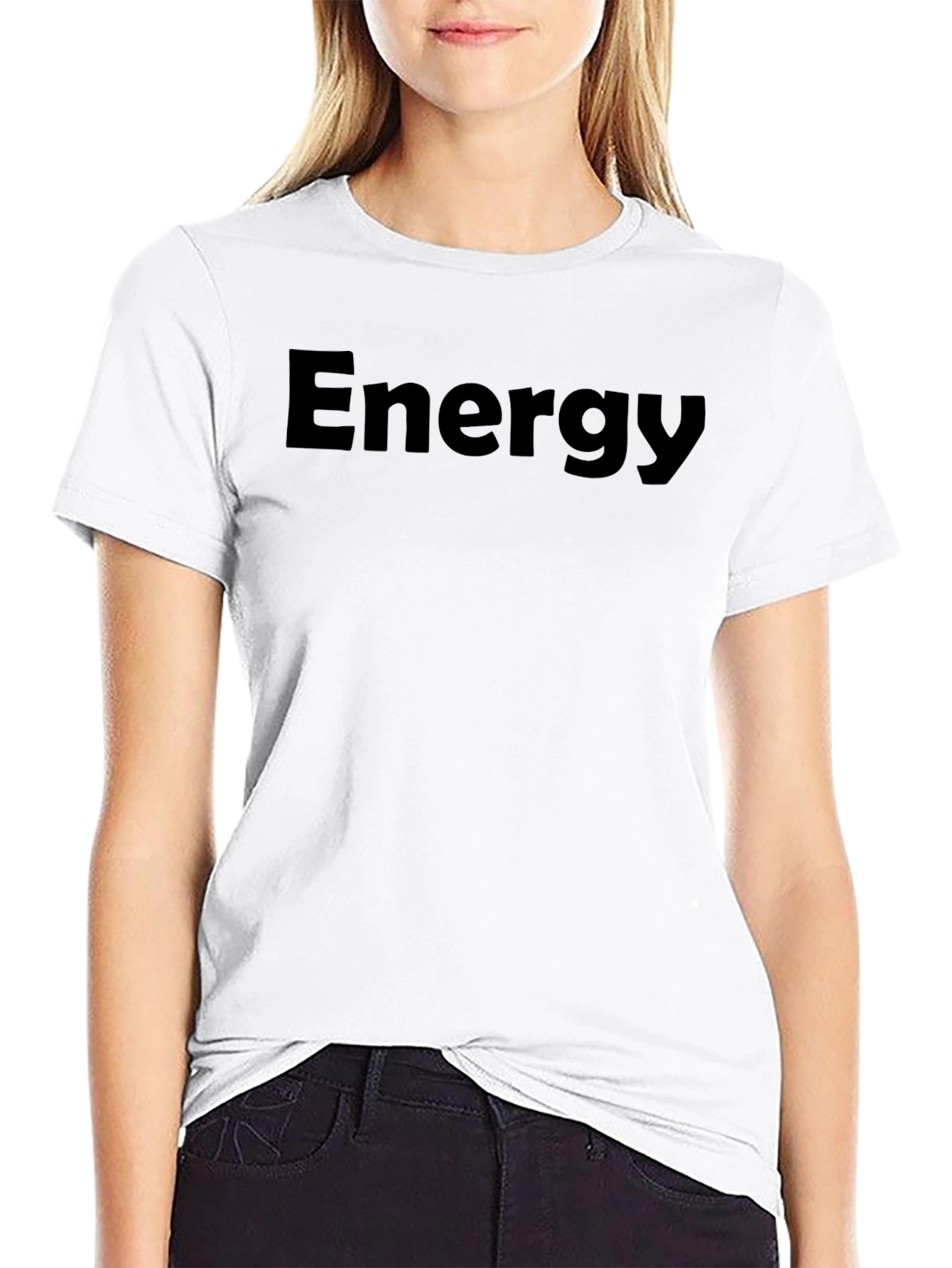 Energy Black Crew Neck T-Shirt