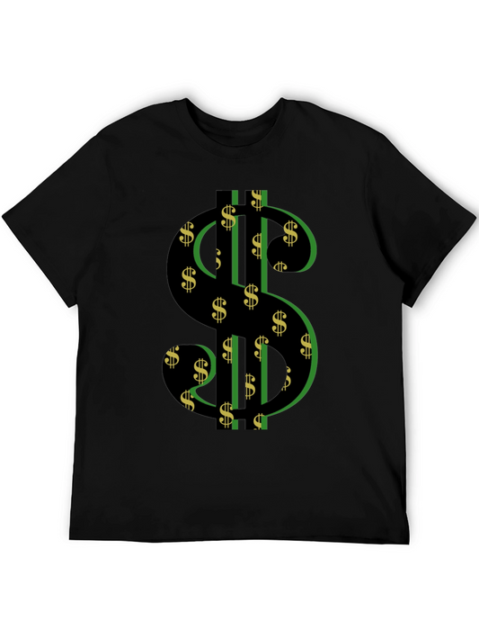 Dollar Sign Graphic T-Shirt - Black