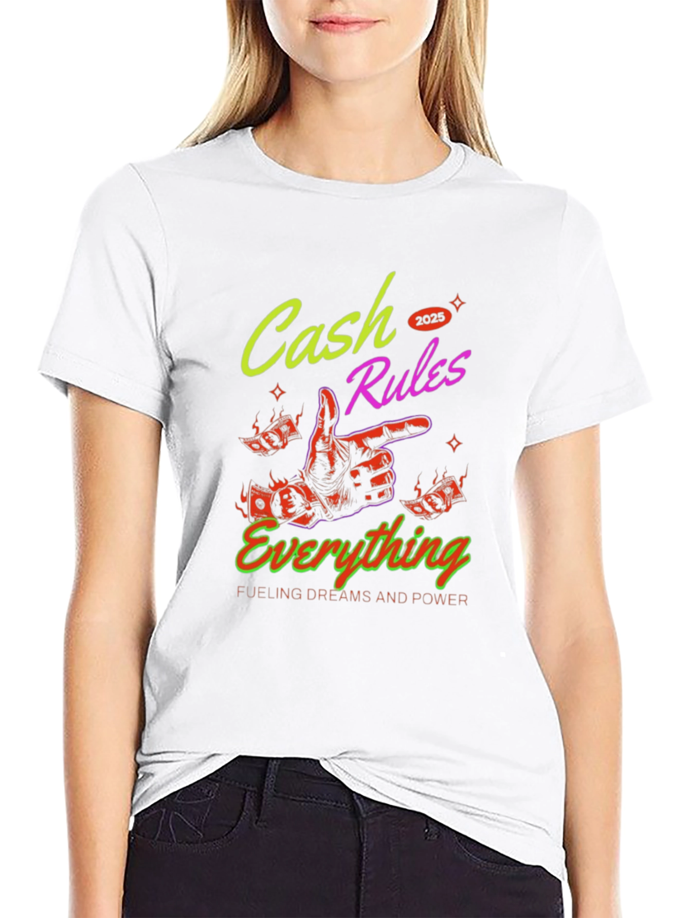 Cash Rules Everything Graphic T-Shirt