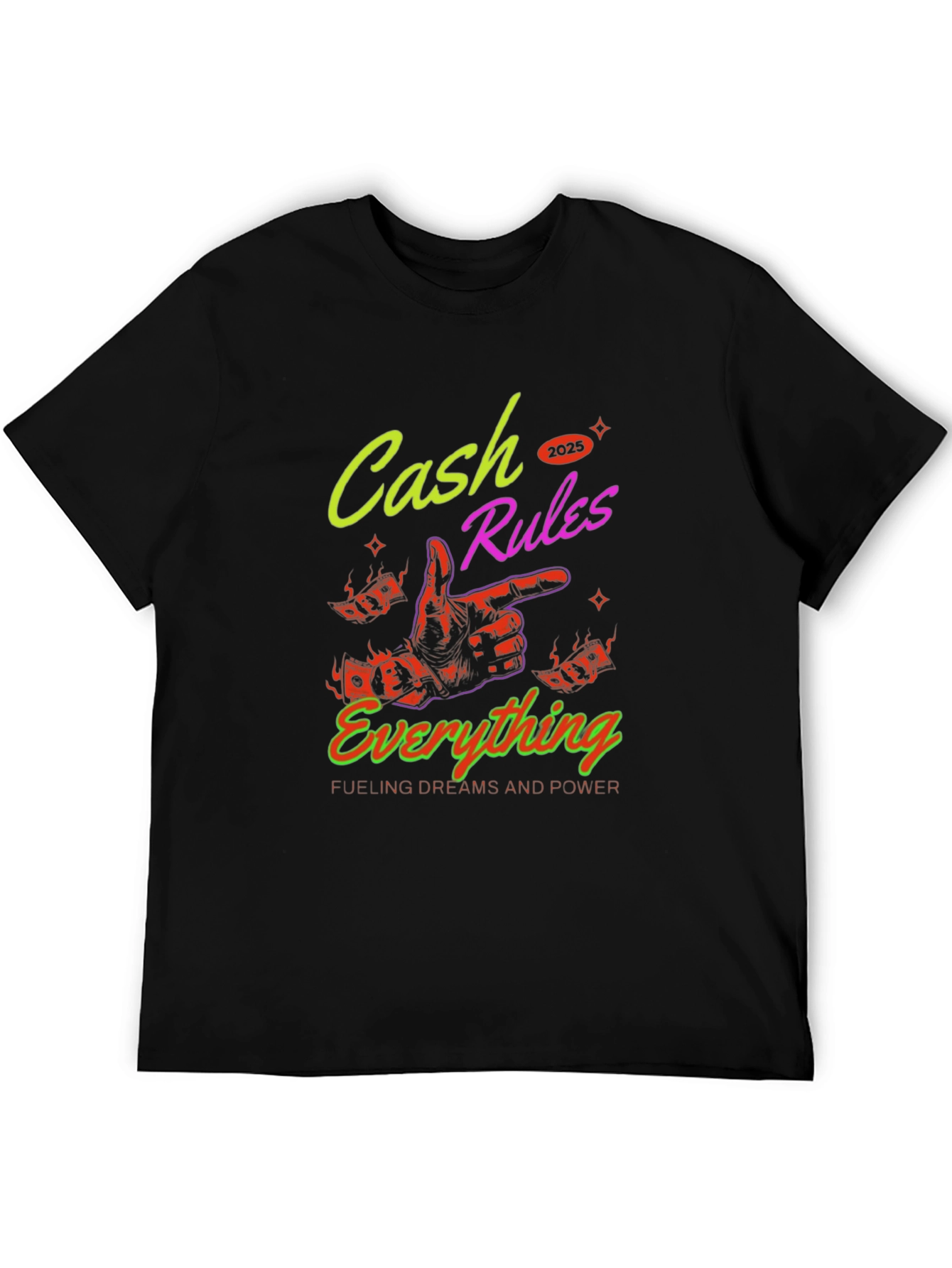 Cash Rules Everything Graphic T-Shirt