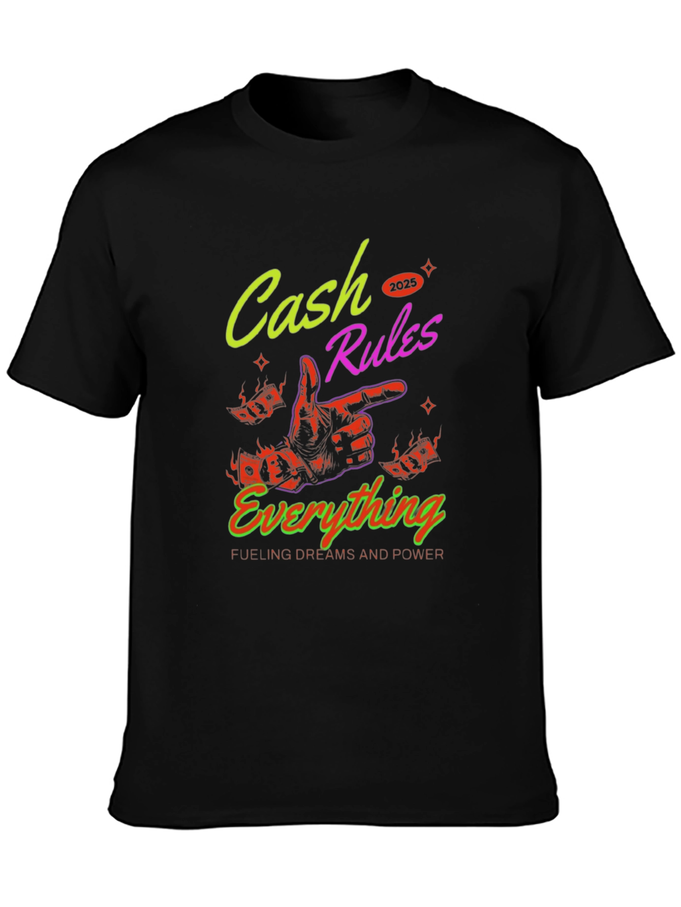 Cash Rules Everything Graphic T-Shirt
