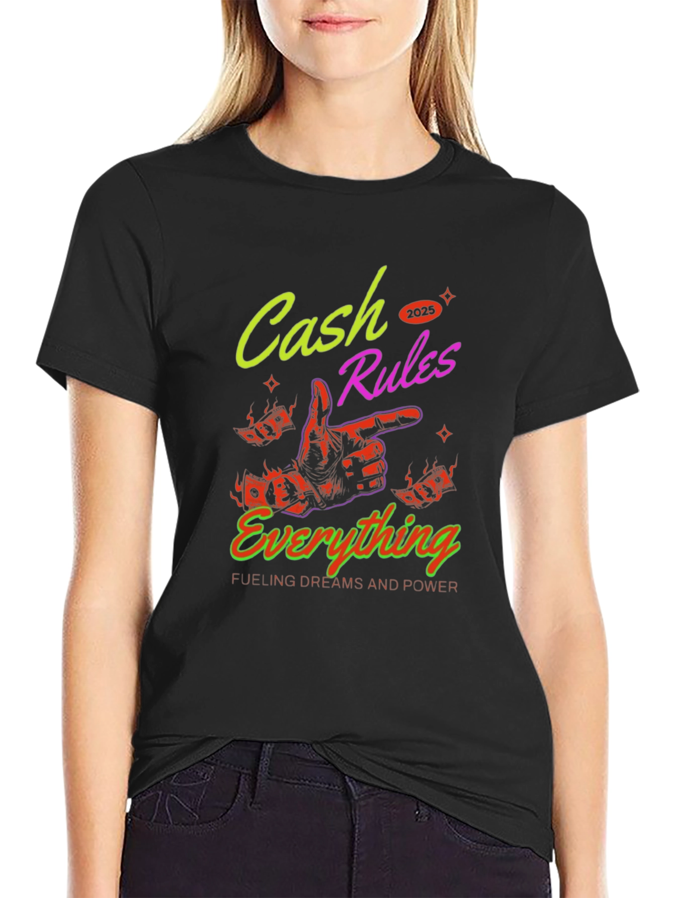 Cash Rules Everything Graphic T-Shirt