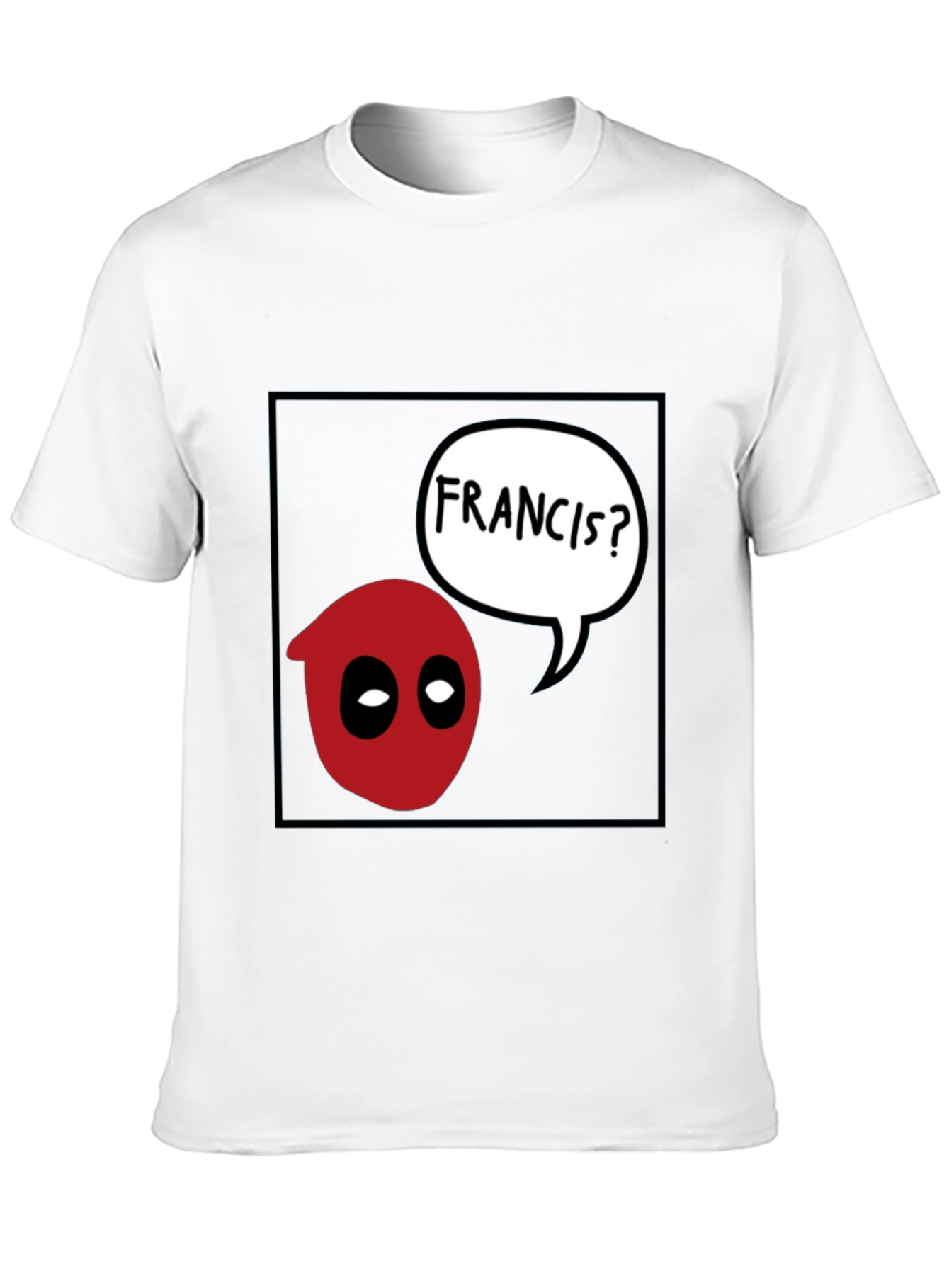 Deadpool Francis? Graphic Black T-Shirt