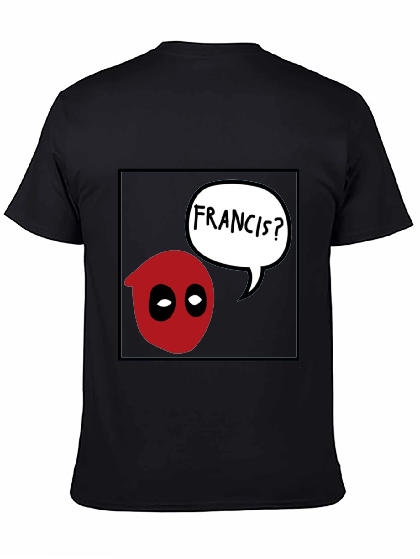 Deadpool Francis? Graphic Black T-Shirt