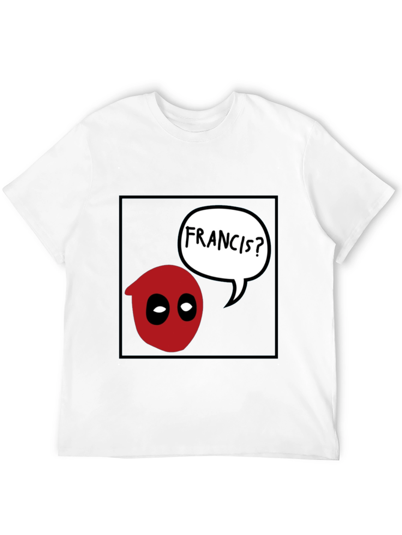 Deadpool Francis? Graphic Black T-Shirt