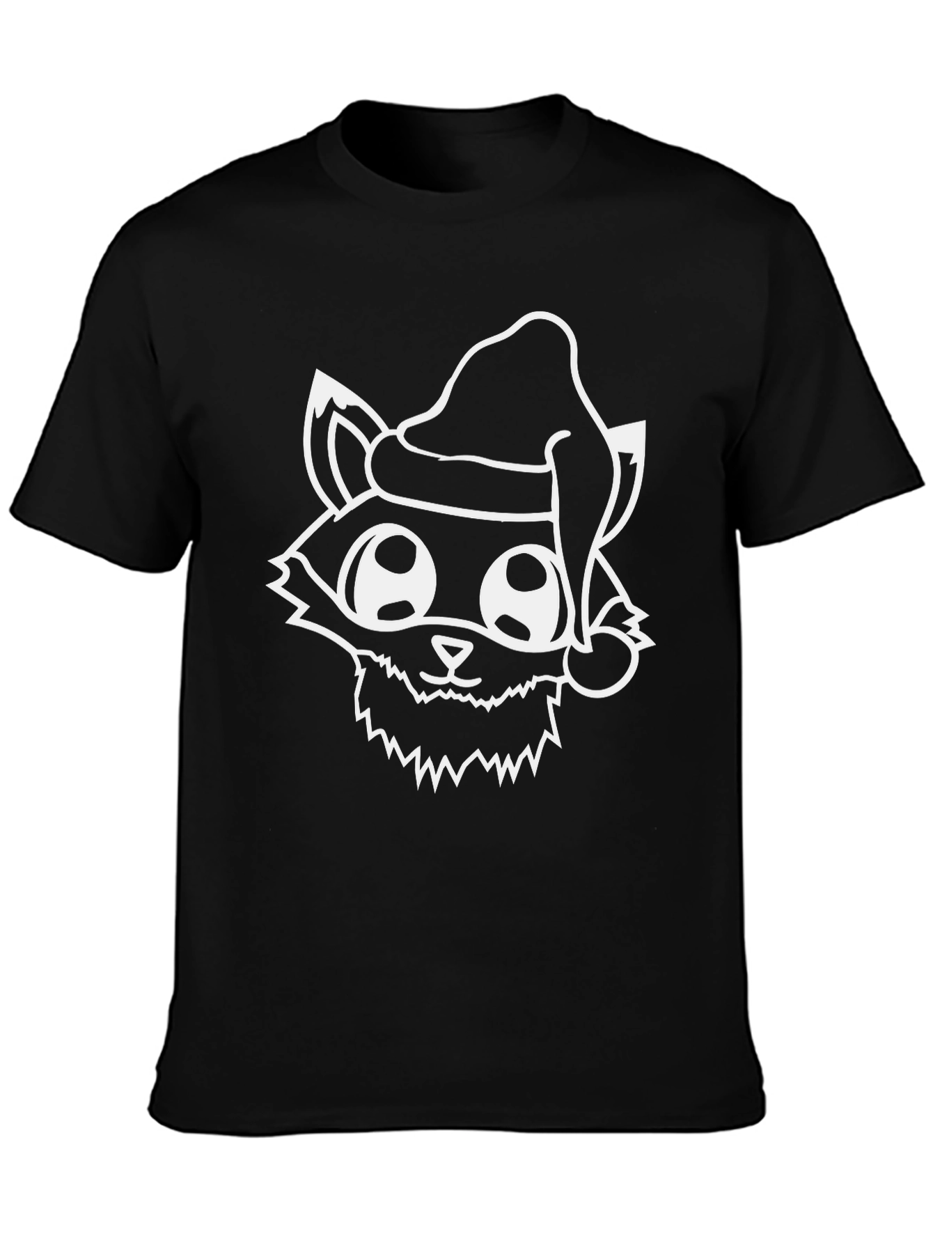 Festive Fox Tee: Holiday Graphic Print T-Shirt